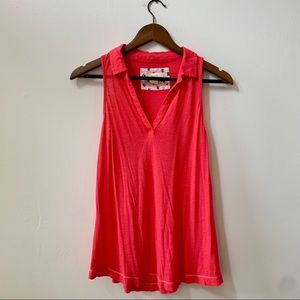 Pink Collared Maeve Anthropologie Top